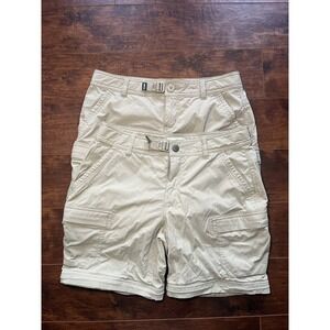 Lot of 2 Rei Womens shorts size Petite 6 NO ZIP OFF PANT LEGS